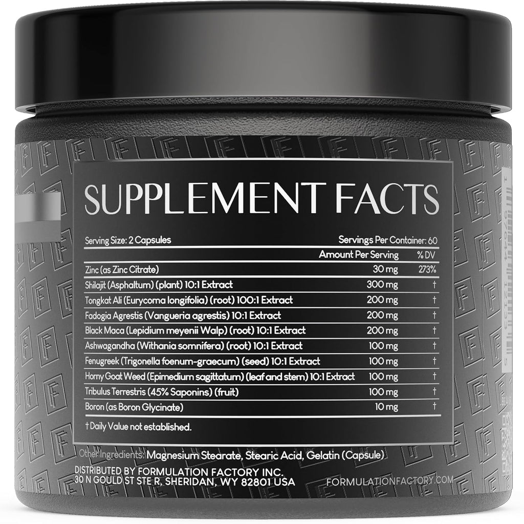 Self Obsessed 10 in 1 Masculinity Maximizer Supplement, Shilajit for Men, Tongkat Ali, Ashwaganda, Fenugreek Muscle Growth, Energy, Drive, Strength, Recovery 2 Month (Pack of 1)