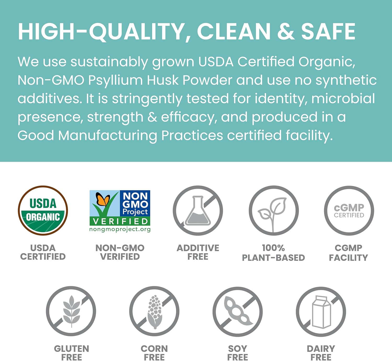 Himalaya Organic Psyllium Husk Powder, Daily Dietary Fiber Supplement, Regularity, Appetite Management, USDA Certified Organic, Non-GMO, No Artificial Colors, Unflavored, 56-Teaspoon Supply, 12 Oz