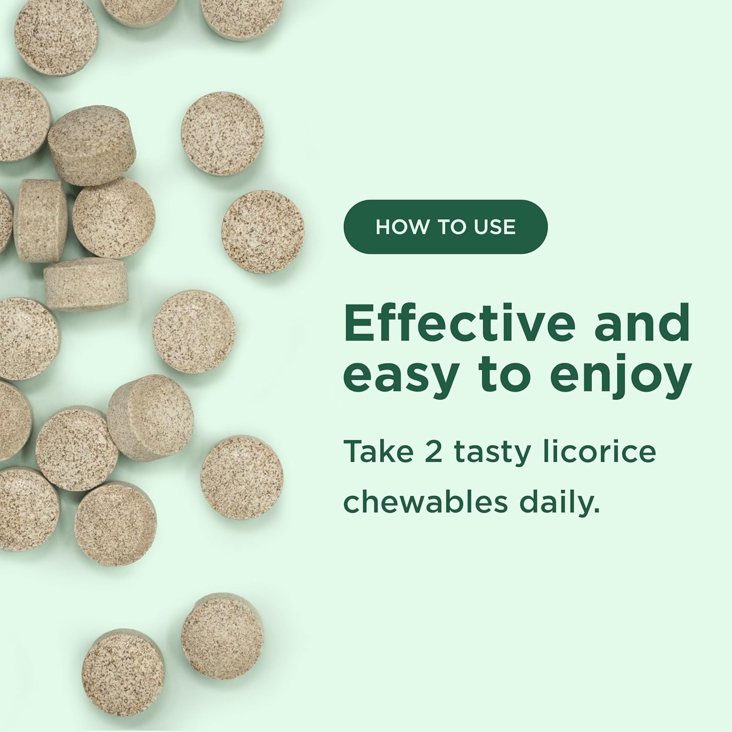 Chewable Ultra-Pure DGL Licorice Tablets 4000 mg – Stomach, Gut & Intestinal Relief – Natural Acid Reflux Formula – 10:1 Deglycyrrhizinated Licorice Root Extract – 120 Chewables