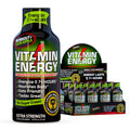 Vitamin Energy Workout+ Extra Strength Energy Shot Sour Apple 12 Pack, 260mg Natural Caffeine, Pre-Workout, B-Vitamins, Minerals, Endurance & Performance, Zero Sugar, Gluten-Free, Vegan, 1.93 fl oz