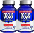 Focus Factor Lions Mane Plus, Advanced Nootropic with L-Theanine, Caffeine, Focus and Energy (60 Count) (Pack of 2)