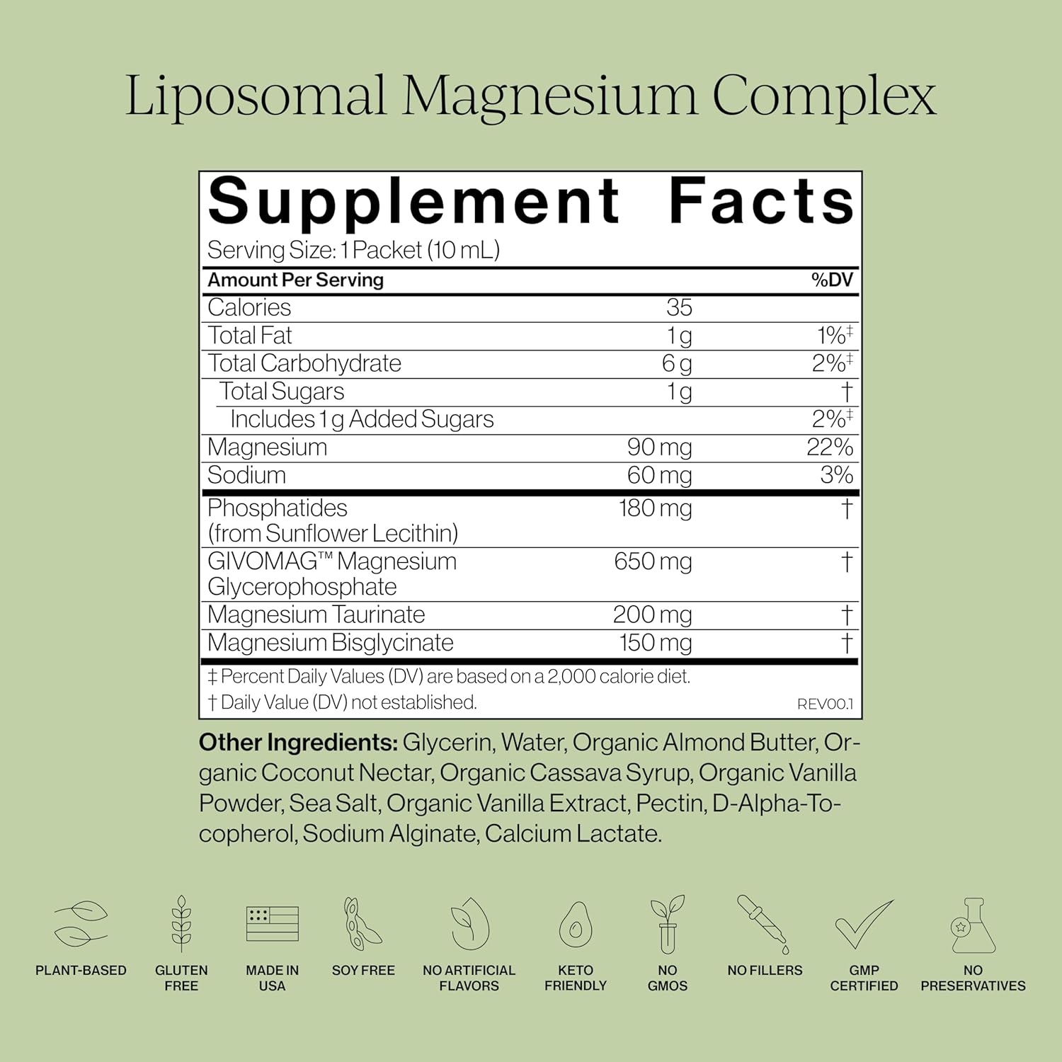 Cymbiotika Liposomal Magnesium Complex – Promotes Relaxation, Restful Sleep, and Heart & Brain Health – Highly Absorbable 3-in-1 Formula – Vanilla Almond, 10 mL Pouches (28 Count)