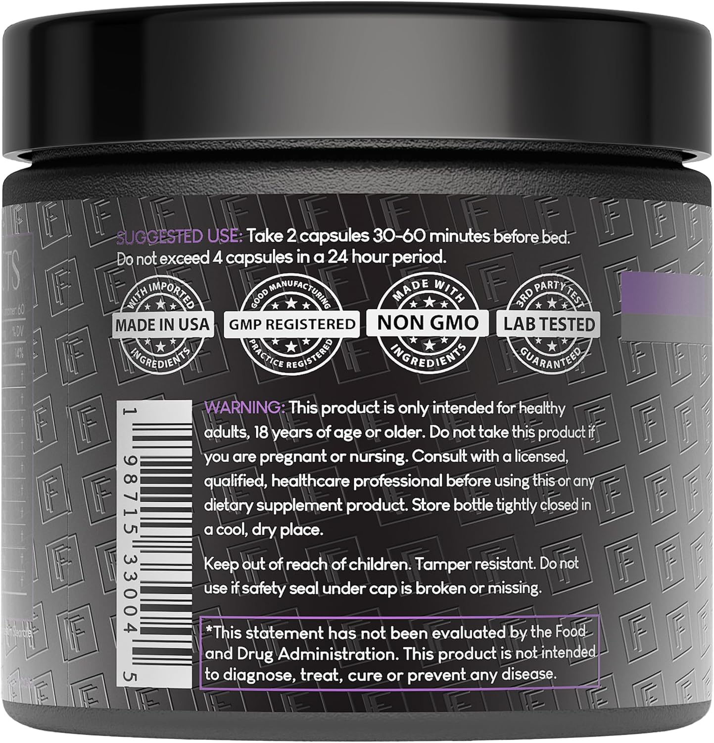 The Night Before 10-in-1 Midnight Maximizer Sleep Aid, Stress Relief, Cognition, Relaxation, Recovery, Focus, Magnesium Glycinate, L-Theanine & More, (120 Capsules – 2 Month Supply)