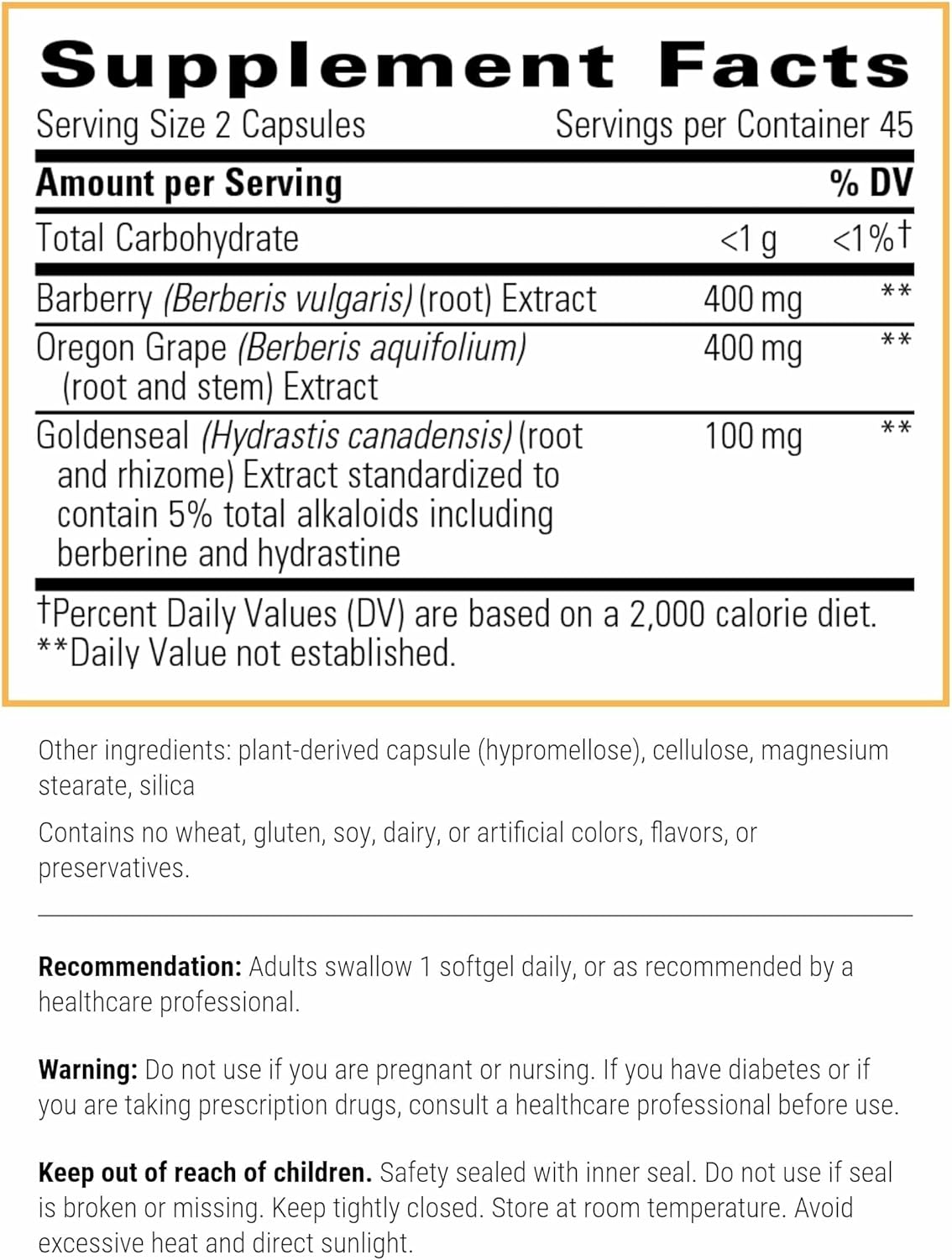 Integrative Therapeutics Berberine Complex - Digestive & Gut Health Supplement* - Vegan, Gluten-Free & Dairy-Free - 90 Capsules (45 Servings)