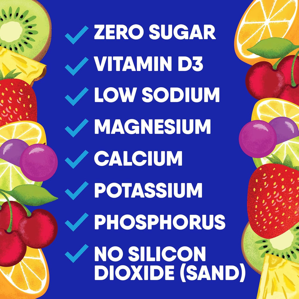 GoHydrate Low Sodium Electrolytes Powder Packets Sugar Free - Instant Hydration Daily Drink Mix - Zero Sugar Water Flavor Packet Singles with Vitamin D - (Variety Pack, 30 Packs)