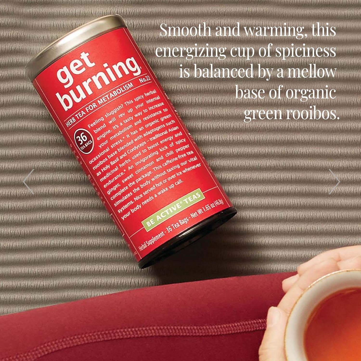 The Republic of Tea - Get Burning - Herb Tea for Metabolism, 36 Tea Bags