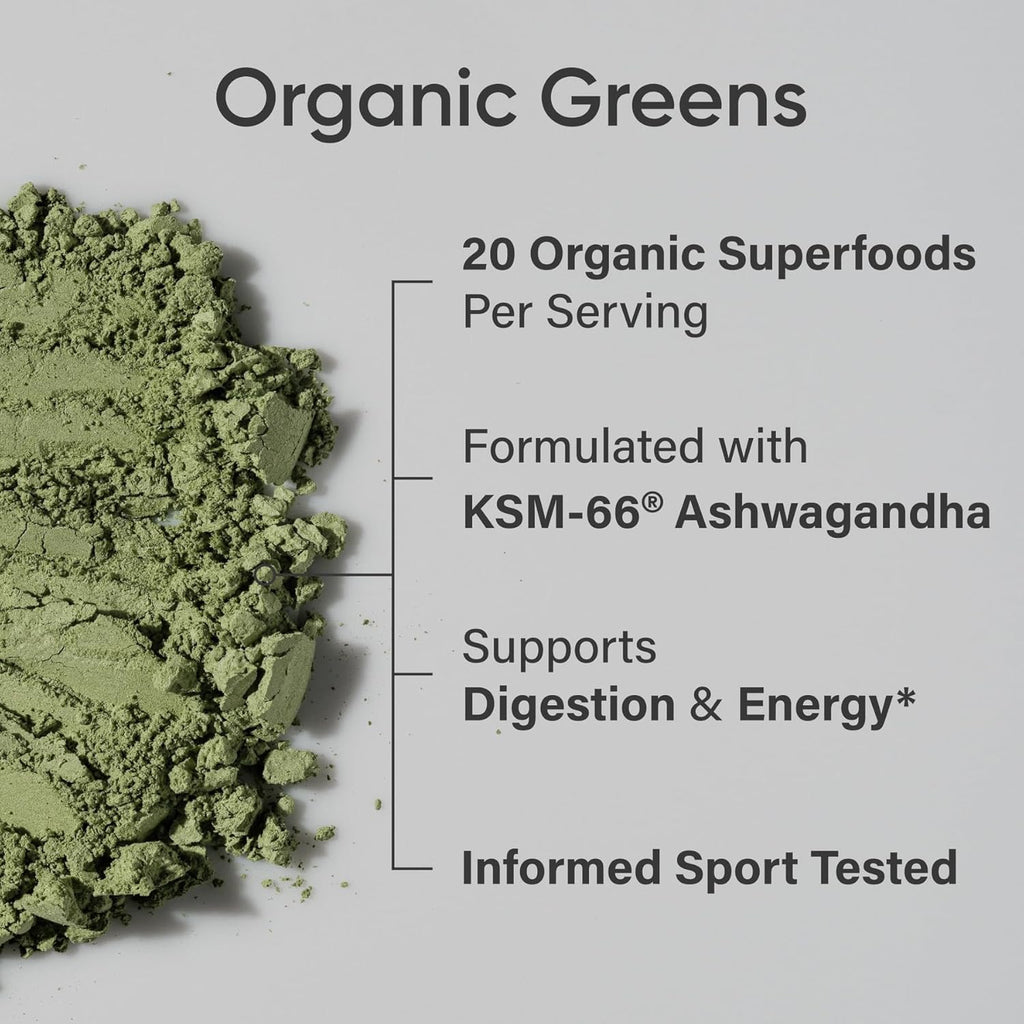 Sports Research® Organic Pineapple Coconut Greens - Digestive Health, Natural Energy & Mood Support* - Certified Organic Powder - 20 Servings