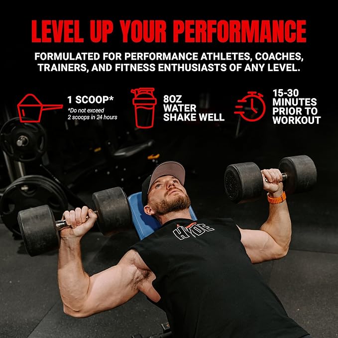 PROSUPPS Mr. Hyde Signature Pre Workout Powder with Creatine, Beta Alanine & Caffeine - Performance, Energy & Endurance - Clean Fitness & Gym Supplements for Men & Women (Blue Razz, 30 Servings)