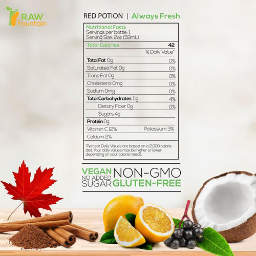 20 Immunity Shots w/Elderberry, Lemon, Maple, Cinnamon 2fl Oz, Packed w/Vitamin C, Raw, Cold Pressed, Unpasteurized, Boosts Immunity, All Natural, No Artificial Flavors or Preservatives