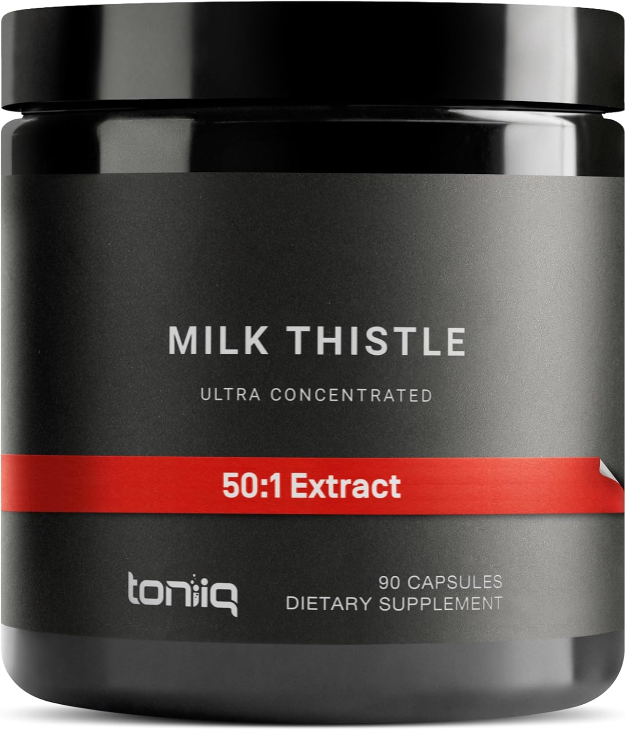 Milk Thistle - Ultra High Potency 50:1 Extract with 80% Silymarin - Highly Concentrated - Third-Party Lab Tested - 90 Capsules
