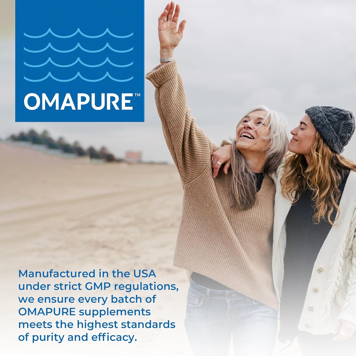 OMAPURE Wild Caught Omega-3 Supplements with High EPA & DHA (10 Bottles, 120 Softgels) - Burpless Formula Supports Heart & Joint Health, Promotes Brain Function