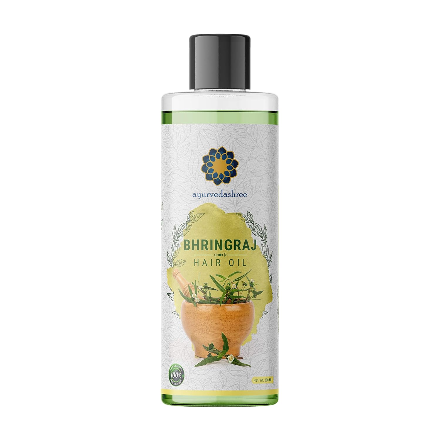 Hair Oil 6.76 fl oz., with Bhringraj, Amla Extract, Kalonji, Seasme, Avacado, Walnut, Thyme, Jajoba , Grape Seed & Coconut Oil 200 ml