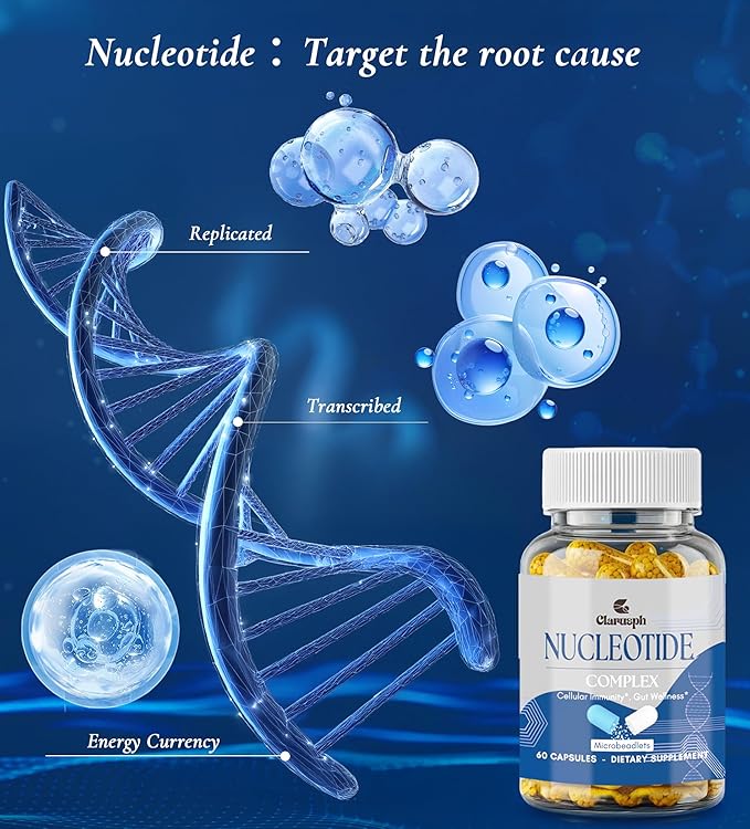 Immunity* Supplement, Immune* Nucleotide Complex Blend 400mg Including AMP, CMP, GMP, UMP, Nucleo Immune*, 120 Capsules