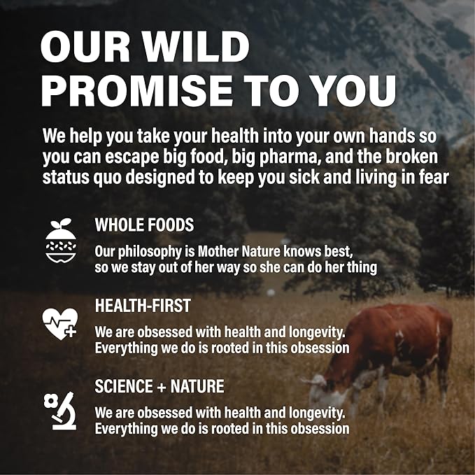Wild Foods Beef Liver Capsules - Grass-Fed & Pasture-Raised | 3000mg Ancestral Supplement for Natural Energy & Immune Support | Organ Supplement for Men & Women | Keto, Paleo, Carnivore (120 Softgels)