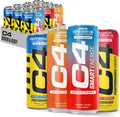Cellucor C4 Performance & Smart Energy Drink Official Variety Pack | Zero Sugar Carbonated Preworkout Energy | 150+200mg Caffeine with Beta Alanine | 4 Flavors | 12 Fl Oz (12 Pack)