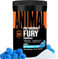 Animal Fury - Pre Workout Powder Supplement for Energy and Focus - 5g BCAA, 350mg Caffeine Nitric Oxide Without Creatine - Powerful Stimulant for Bodybuilders - Blue Raspberry