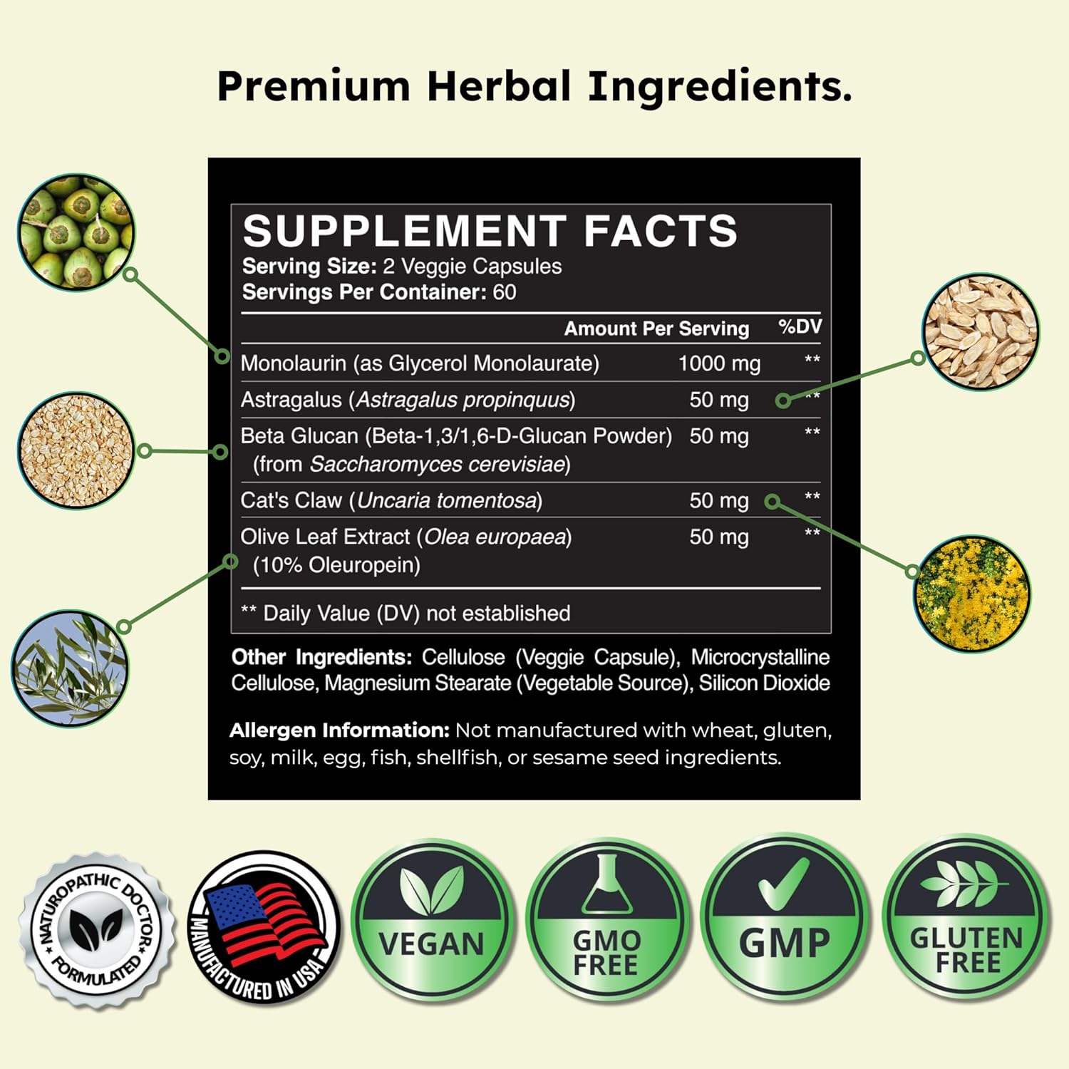 Zenmen Pre-Testing Complete Bundle - Helps Balance Your System Before Testing - 3 Tick Immune Support + 2 Monolaurin Capsules