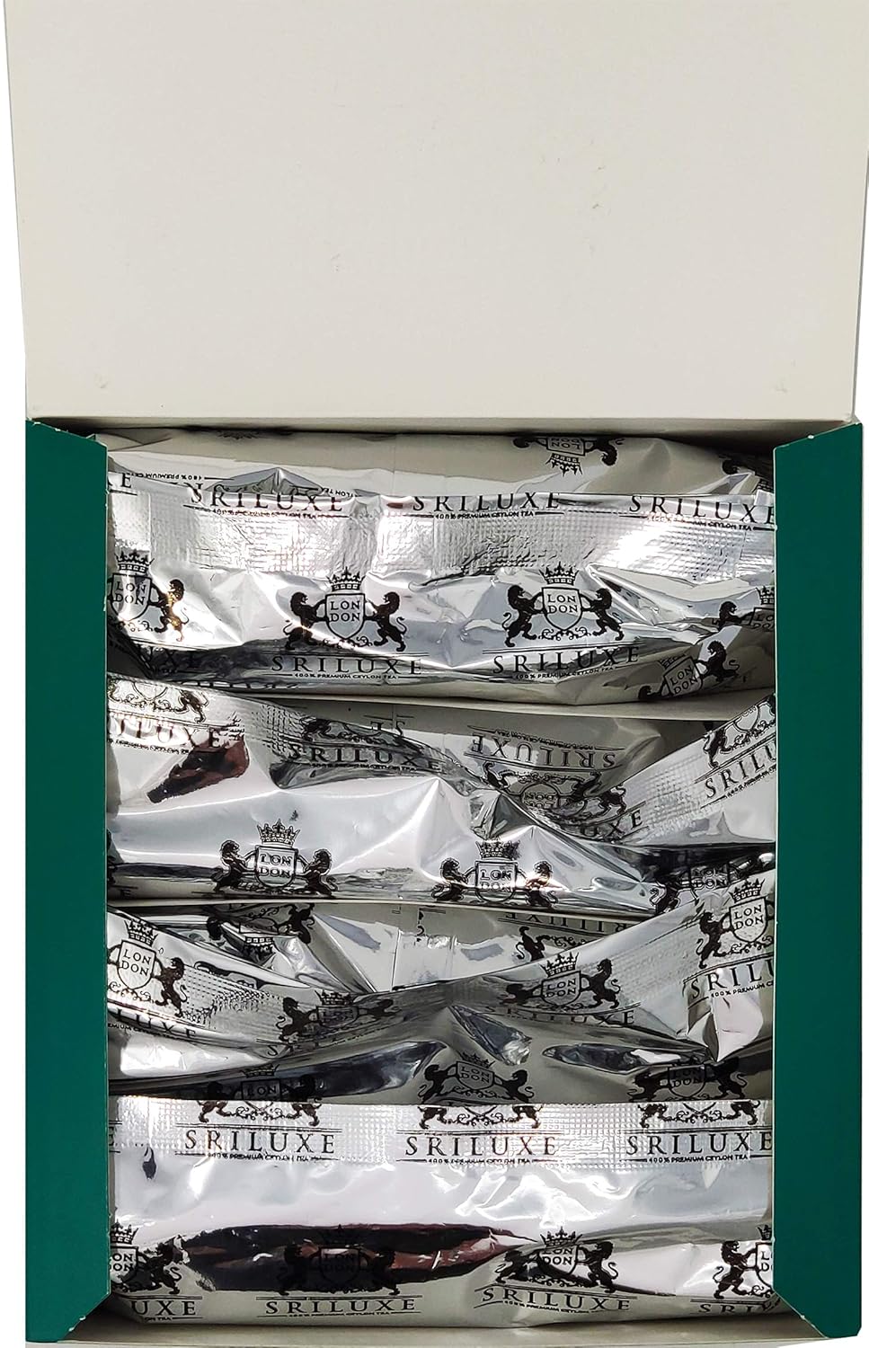 SRILUXE - Premium Quality Ceylon Green Tea Bags Exquisite Taste and Aroma | Brew Hot Tea, Iced Tea or Kombucha Tea (100 Teabags)