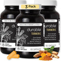 Durable Turmeric - 1250 mg Meriva Curcumin, 29X Better Absorption + Boswellia – Joint Comfort, Mobility & Healthy Inflammatory Response – Doctor Formulated, Vegan, Non-GMO, Made in USA (180 Capsules)