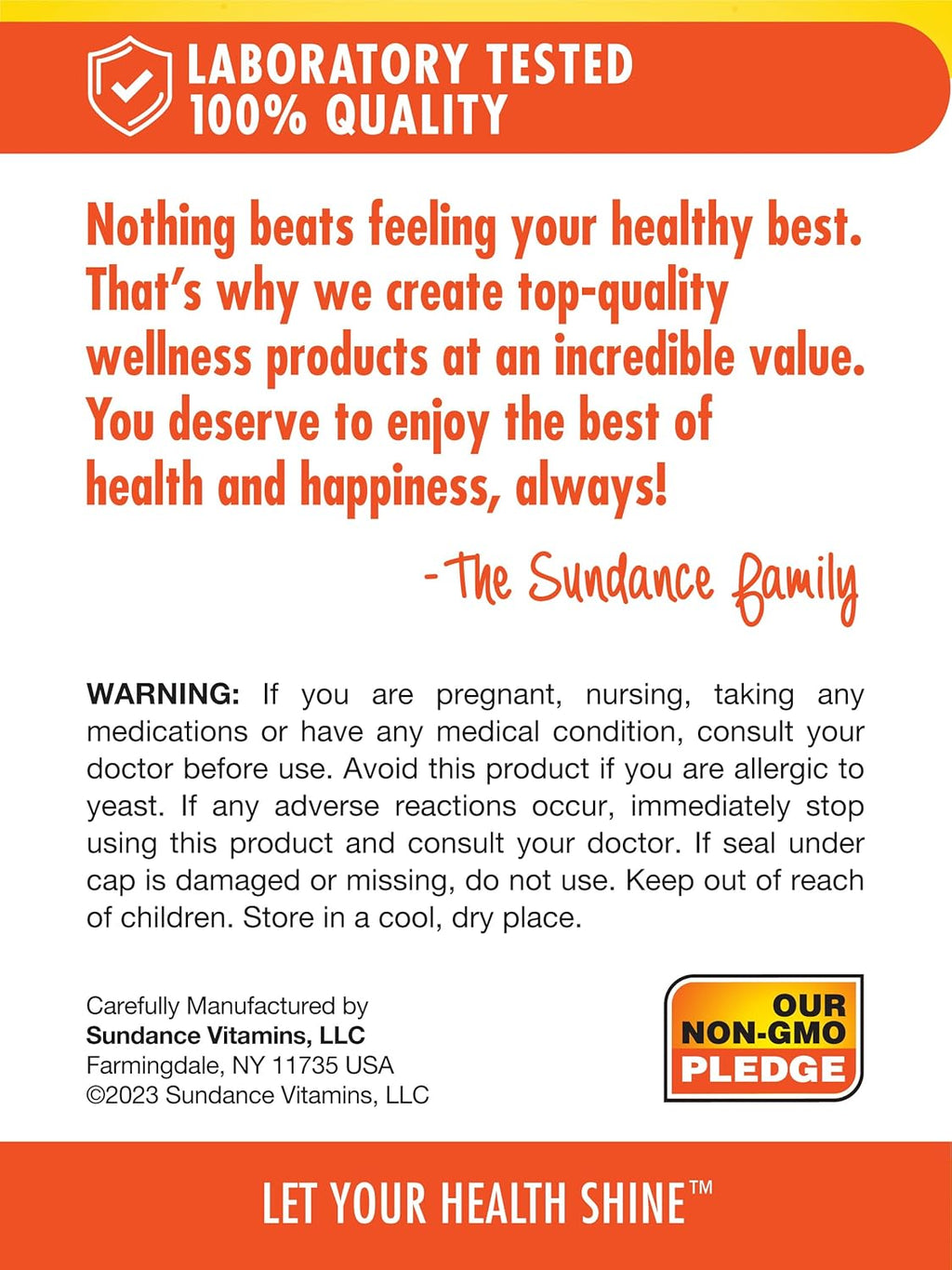 Sundance Vitamin B-Complex | with B-12 | 60 Tablets | High Potency | Vegetarian, Non-GMO, and Gluten Free Supplement