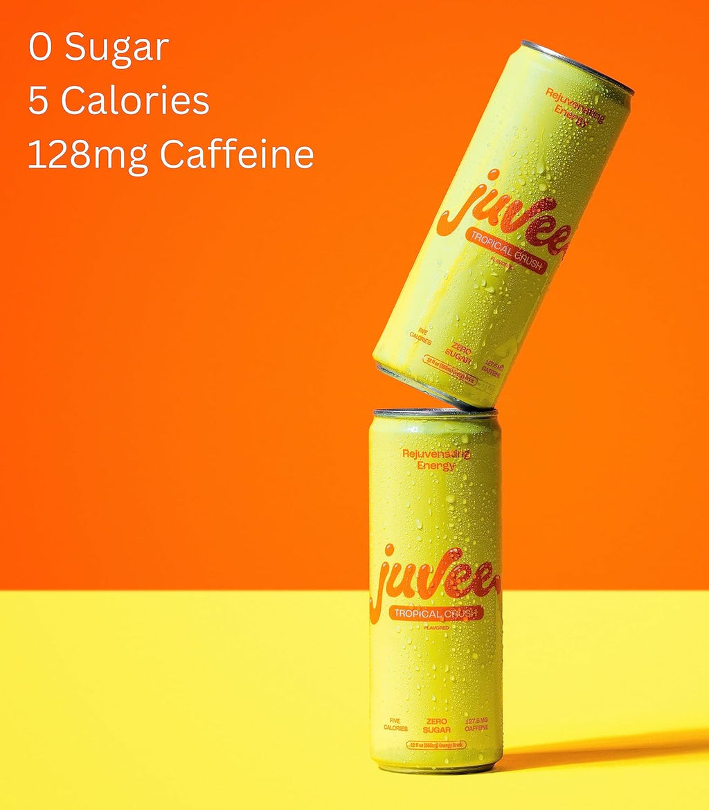 Juvee Energy Drink 0 Sugar 5 Calories (Pack of 12) (TROPICAL CRUSH)