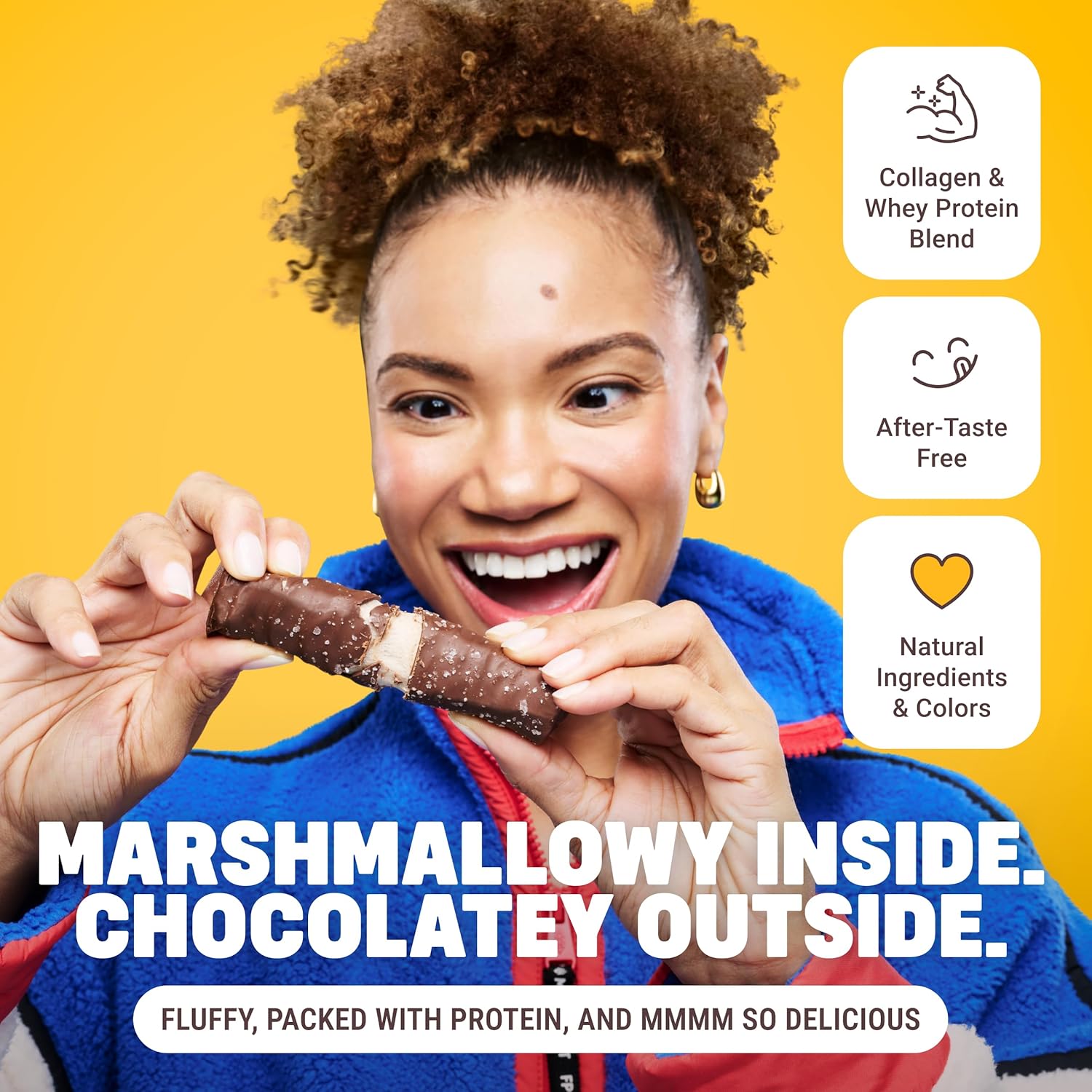 Built Bar, Puff Protein Bars, Salted Caramel Puff, 17g Protein Snacks, On-The-Go Bars, Only 140 Calories, 6g Sugar, Collagen, Gluten Free, 12 Count