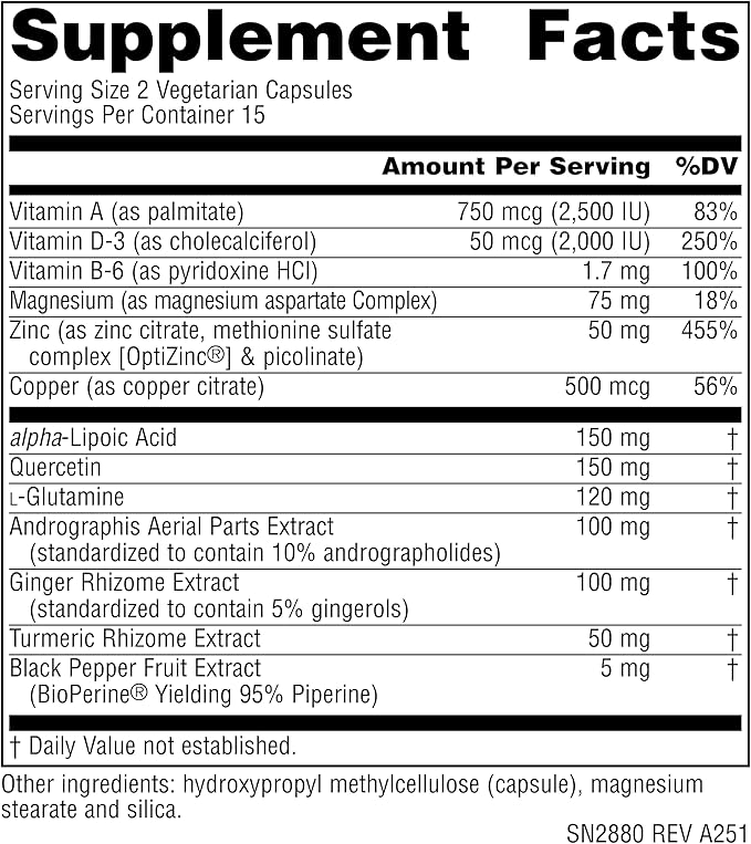 Source Naturals Wellness ZincMunity, Supports Zinc Absorption, Metabolism and Utilization for Immune Health*, 50 mg Zinc - 30 Vegetarian Capsules