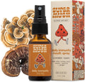 Daily Immunity Mouth Spray Organic - Mushroom Immunity Spray Supplements - Turkey Tail & Reishi Mixed Mushrooms Extract - Immune & Digestive Health Support - 30ml Pure & Organic Turkey Tail