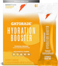 Gatorade Hydration Booster Electrolyte Drink Mix Powder Packets, Tropical Mango, Advanced Electrolyte Blend, No Added Colors, No Artificial Sweeteners, Essential Vitamins A, C, B3, B5, B6, Makes 20 Fl Oz, (6 Pack)