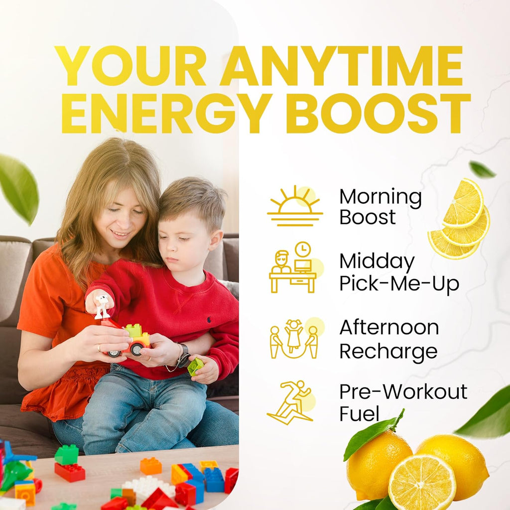 Morning Buzz Energy Drink Powder - Energy Boost - Sugar-Free Energy with Antioxidants - Morning Kick and Sports Nutrition Endurance Product - 30 Servings, Lemonade, 8 Ounces