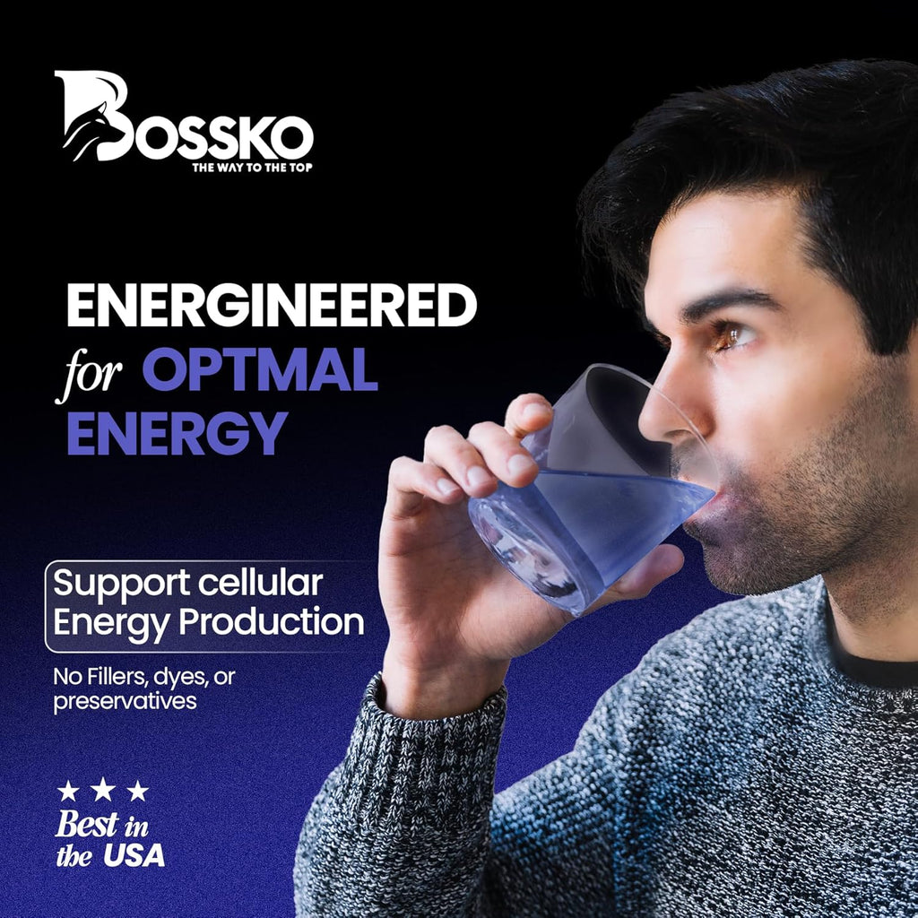 Bossko Methylene Blue 1% Solution 99.99% Pure Pharmaceutical Grade with B12 & Magnesium | Brain & Cellular Support | Third-Party Tested Dietary Supplement Drops Made in USA 60ml