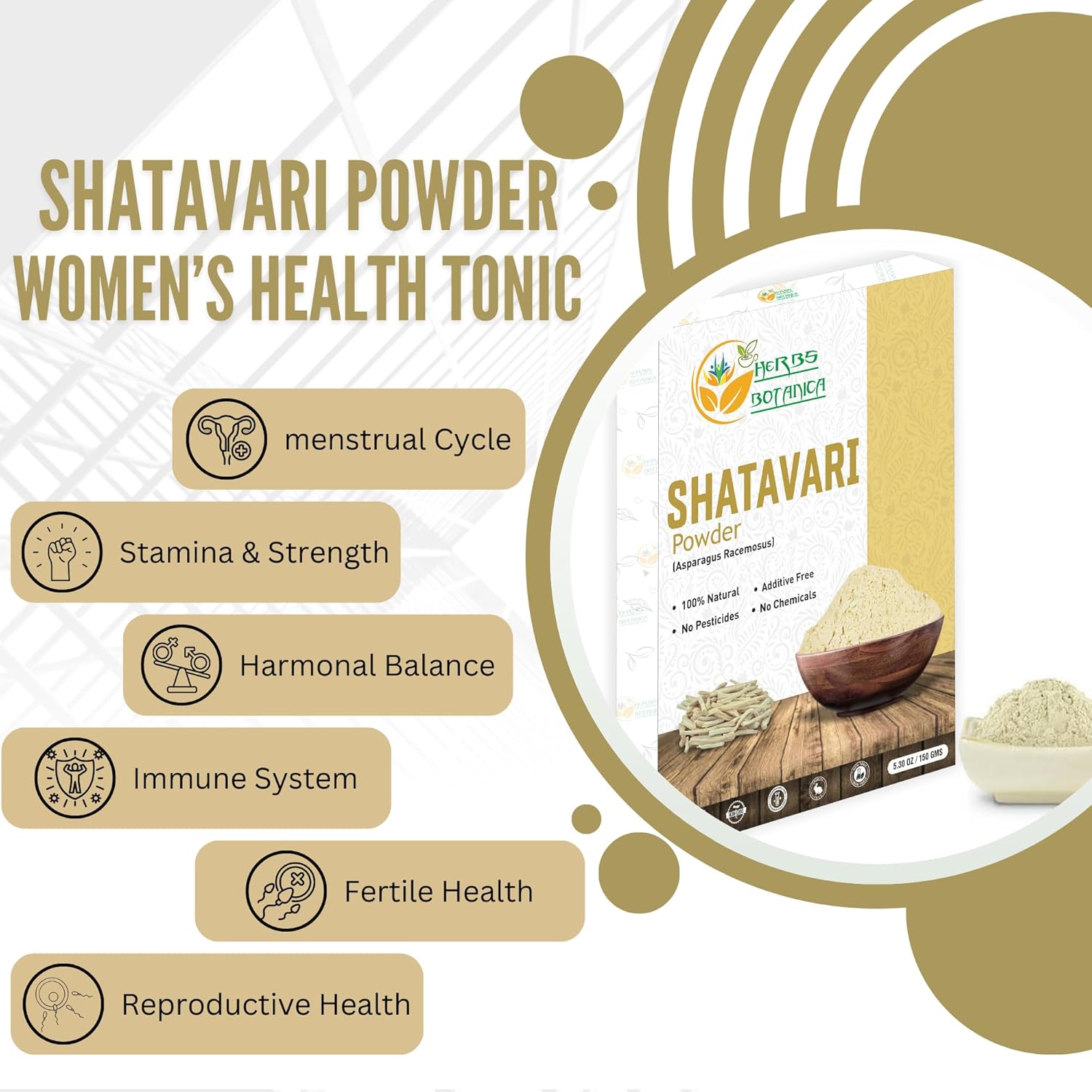 Shatavari Powder Natural Asparagus Racemosus for Lactation Breastfeeding Shatavri Satawar Kalpa Kalp India Improves Lactation | Rejuvenates Stamina | 5.3 oz / 150 GMS