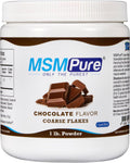 KALA HEALTH MSMPure Chocolate Flavored Coarse MSM Powder Flakes – US-Made MSM for Joint Health, Skin Appearance, and Hair & Nail Support – 1 lb, Organic Sulfur