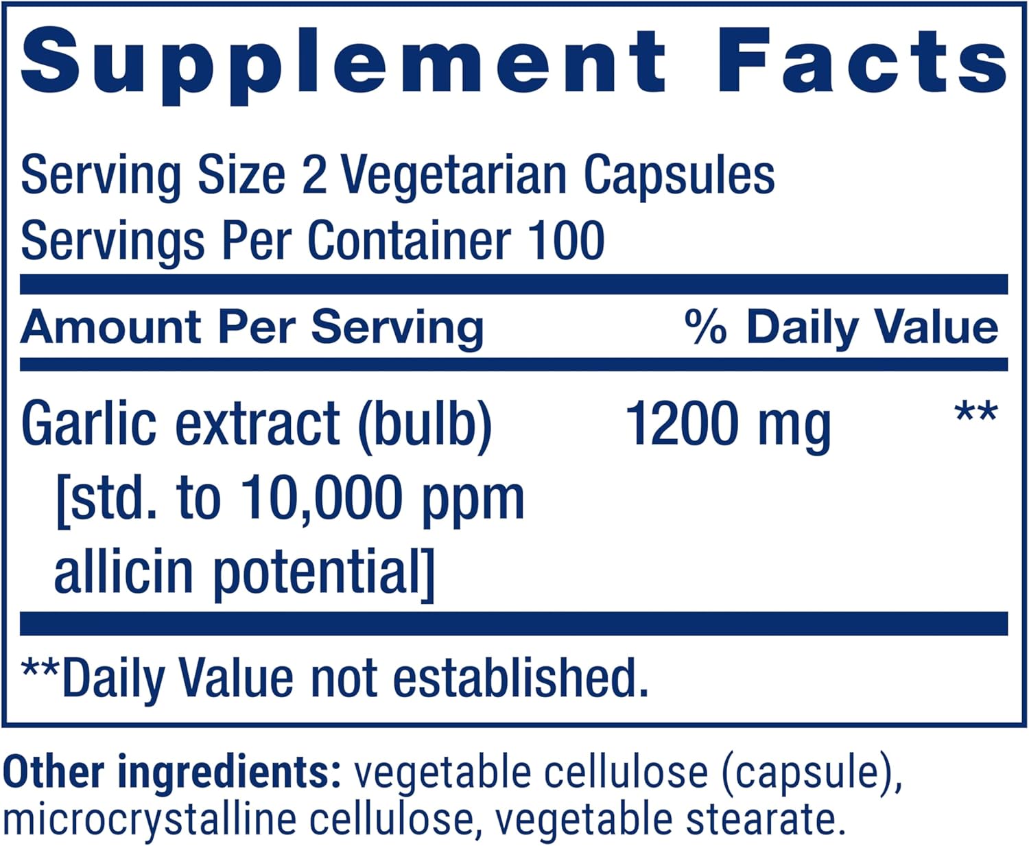 Life Extension Optimized Garlic, standardized Capsules for Heart Health, Immune Support, Cellular detoxification and Healthy platelet Function, Gluten-Free, Non-GMO, Vegetarian, 200 Capsules