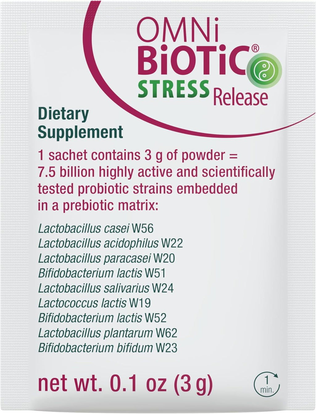 Stress Release - Clinically Tested Probiotic for Stress Management & Gut-Brain Axis Support - Stress Probiotic and Mood Probiotic - Vegan, Non-GMO (28 Daily Packets)