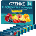 Electrolytes Powder Packets, 12 Sticks Sugar Free Hydration Packets, Electrolyte Drink Mix Travel Electrolyte for Rapid Hydration, 6 Flavors