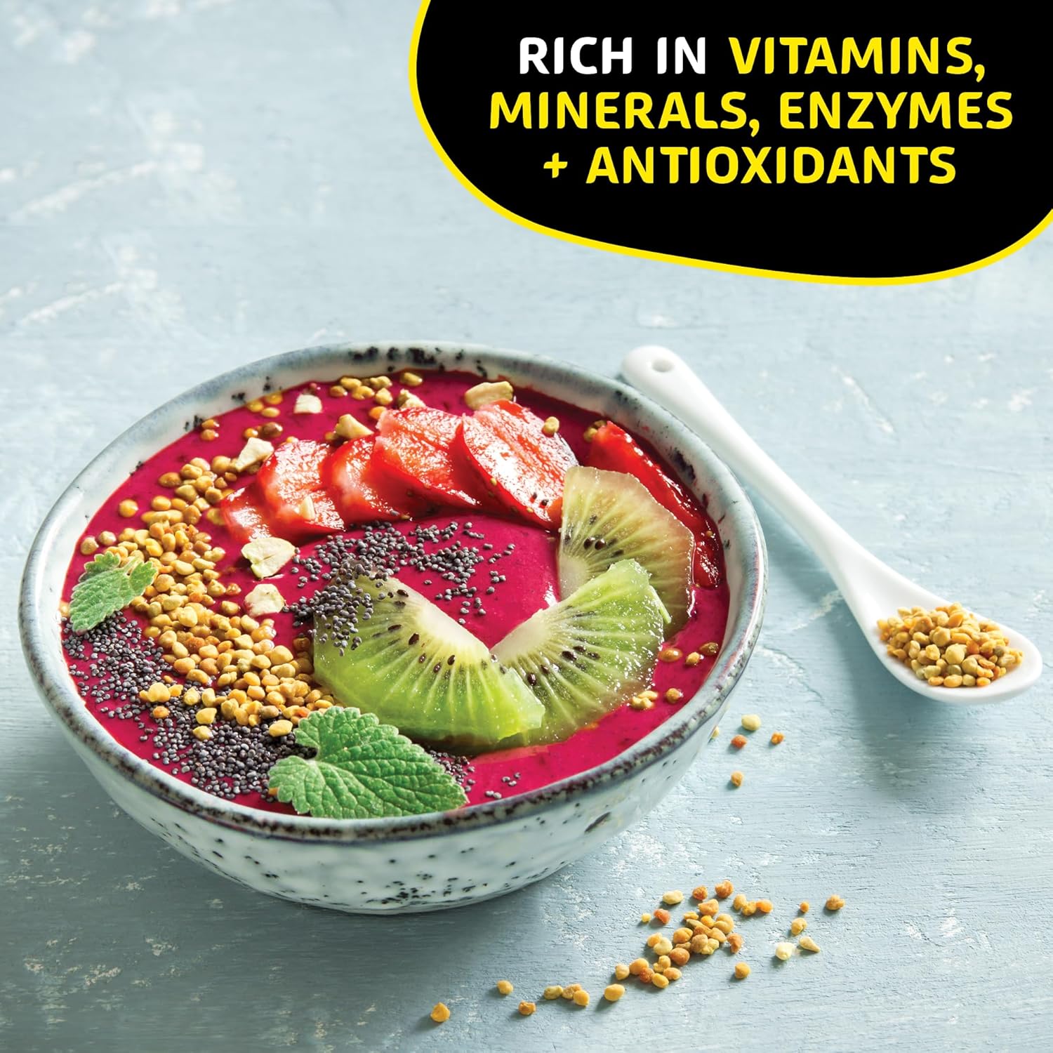 Bee Pollen Granules - Nature's Superfood, Superior Taste - Western Australia Pure Bee Pollen for Optimal Health (1.1 Pound)