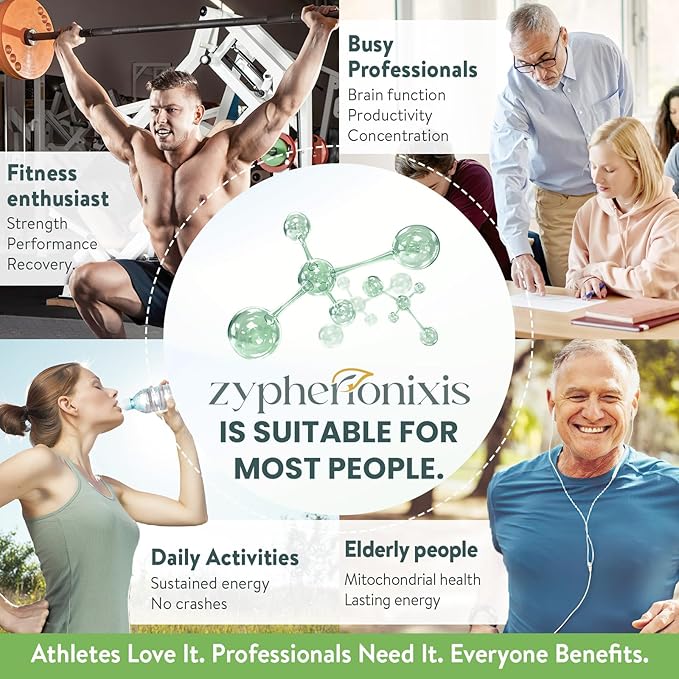 Premium ATP Supplements Powder for Cellular Energy & Performance | D-Ribose, Creatine, CoQ10, L-Citrulline | Nitric Oxide Booster & Mitochondrial Support | Caffeine-Free, 30 Servings