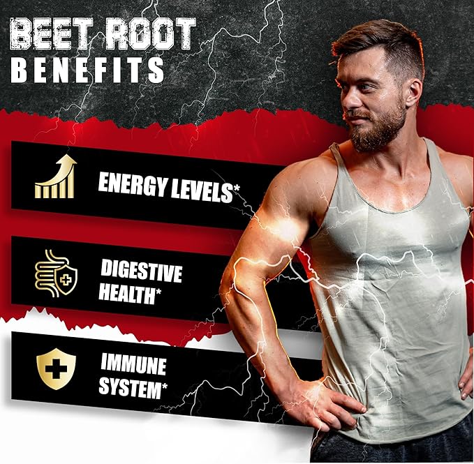 Beet Root, Green Tea, Red Spinach, Ginseng, Black Pepper - 150 Capsules - Supports Digestive, Immune System, Energy Levels - 5 Month Supply