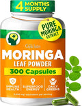 Gya Labs Moringa Capsules - 300 Capsules - Pure Moringa Powder for Energy, Skin, Immune & Gut Health - Green Superfood from Moringa Leaf Powder - Non-GMO, Additive-Free