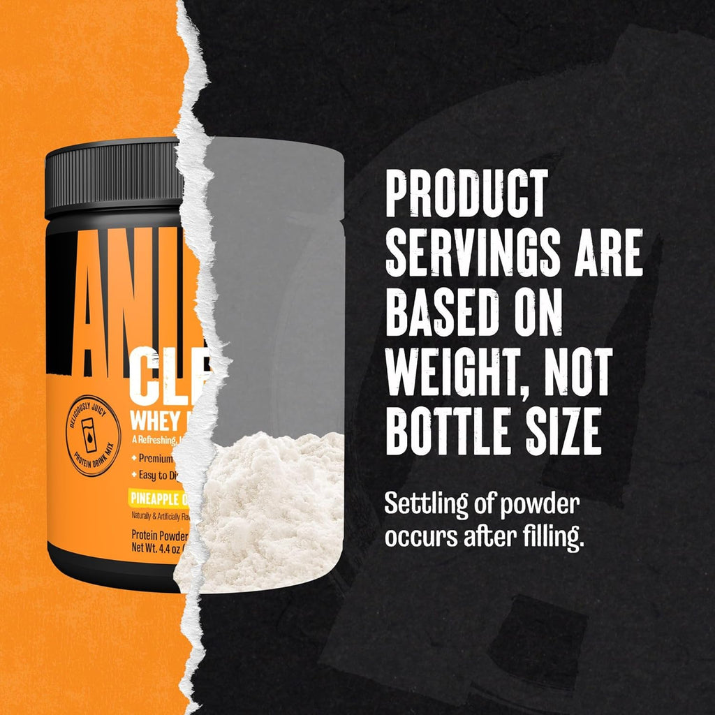 Clear Whey Isolate Protein Powder - Easy to Digest and Mix, 5g BCAA, Deliciously Juicy, Refreshing Anytime Drink for Men and Women, Pineapple Orange 125g (5 Servings)