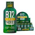 B12 Overload Extra Strength Energy Shot – Grape – 260mg Caffeine, 14000% B12, Electrolytes – Energy & Vitality Support – Zero Sugar No Calories – Vegan, Kosher, Gluten-Free – 1.93 fl oz, 10-Pack