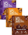IQBAR Brain and Body Plant Protein Bars - Chocolate Lovers Variety - 36-Count - Keto, Vegan, Low Carb, High Fiber, Gluten Free, Dairy Free, Low Sugar Snack with Nutrients for Focus, Energy, Meal Replacement