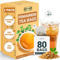 LeafLea 80 Premium Fenugreek Tea Bags, Natural Fenugreek Seed for Toasty Flavor & Sweet Aroma, Fenogreco Tea with Gentle Warmth, Caffeine-Free, Sugar-Free, Vegan, Individually Wrapped for Freshness
