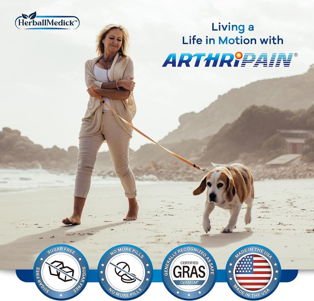 Arthripain – Joint Support Cartilage Repair Supplement – Clinically Tested Joint Juice - Ligament Relief Support – Glucosamine Chondroitin MSM – Swollen Knee Treatment –Sugar-Free – Made in US - 15ct