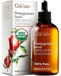 Gya Labs Organic Pomegranate Seed Oil for Skin, Face & Body - 100% Pure Natural Pomegranate Carrier Oil for Hair, Diffuser (3.4 Fl Oz)