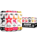 Rockstar Pure Zero Energy Drink,4 Flavor Pure Zero Variety Pack, 0 Sugar, with Caffeine and Taurine, 16oz Cans (12 Pack) (Packaging May Vary)