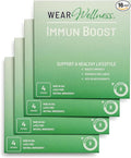 ImmunBoost Film Patches – Topical Patches for Immune Support & Overall Wellness – Long-Lasting Effect – 16 Pack