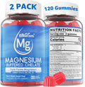 Magnesium Gummies - Triple Magnesium Complex, Magnesium Glycinate Gummies | Magnesium Glycinate, Malate, Citrate w/ D3 B6 B12, for Calm, Sleep & Muscle Cramp | High Absorption | Vegan, 2 Pack