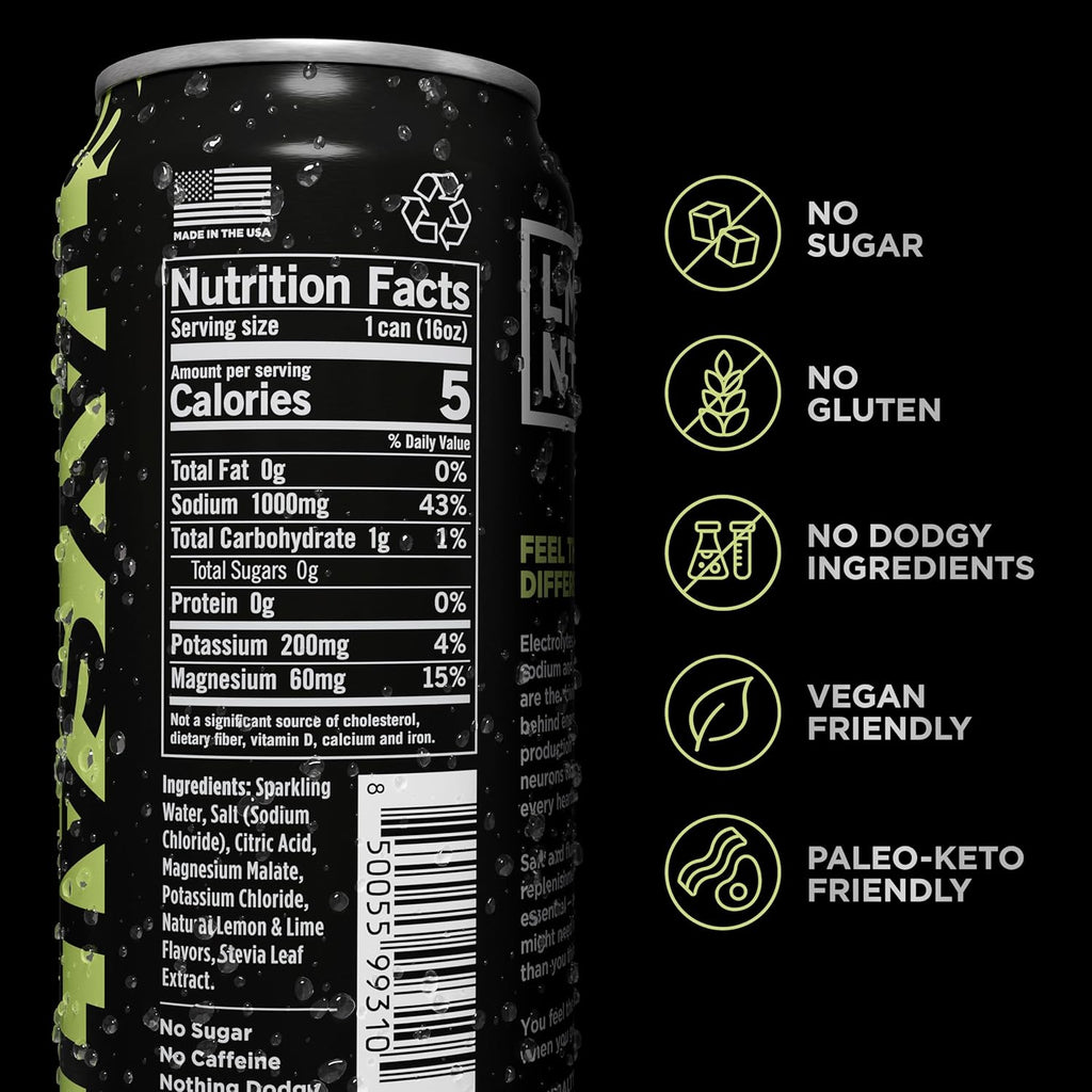 Drink LMNT Sparkling Electrolyte Drink - Citrus Salt | 12-Count
